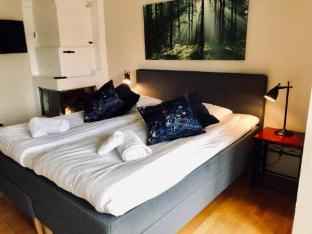 Snug hotel room with free breakfast